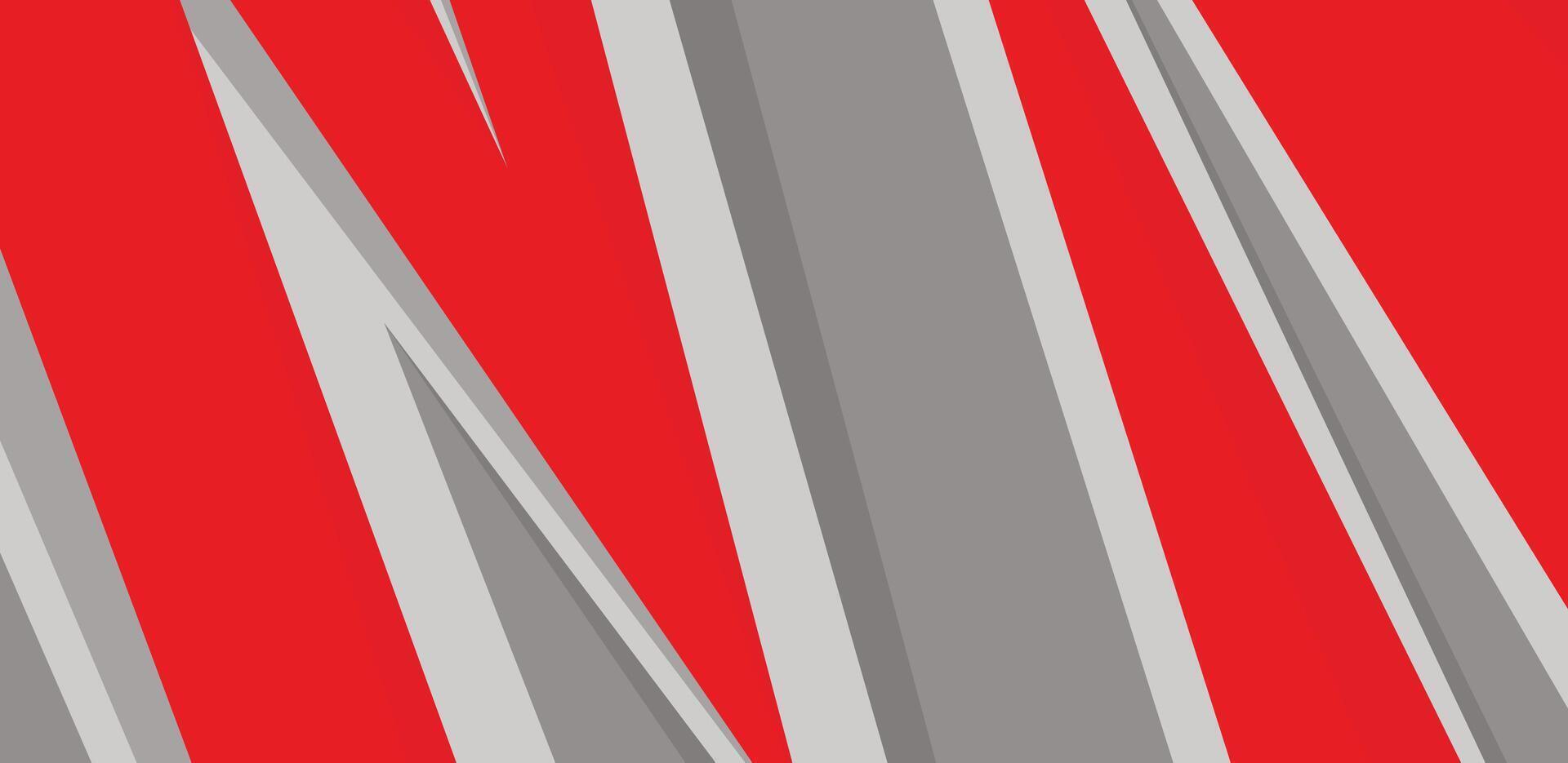 Red sports background design with sharp lines pattern vector