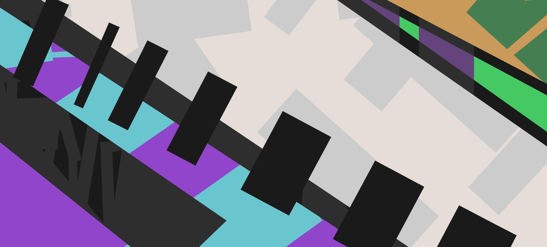 abstract geometric banner design with pop art design theme vector