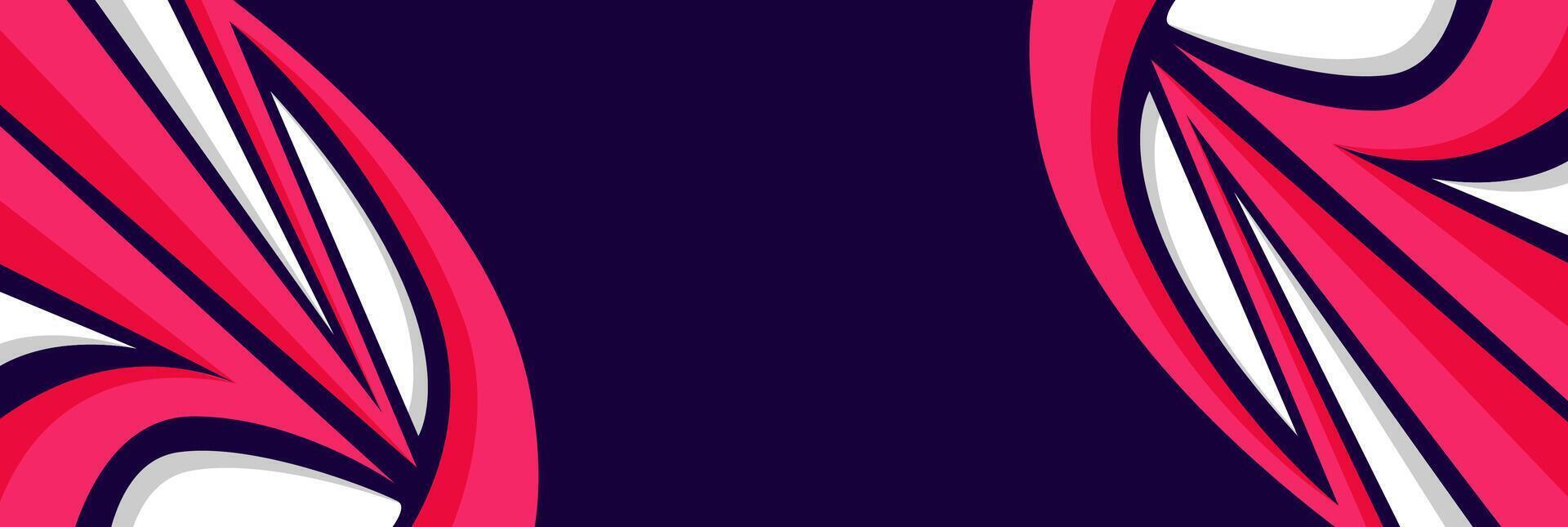 red sports background with empty space and curved lines pattern vector