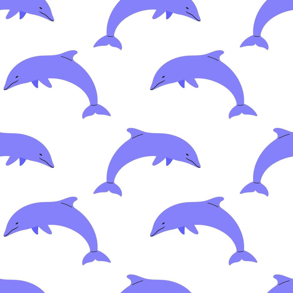 Colorful dolphin pattern design for playful and cheerful decor accents vector