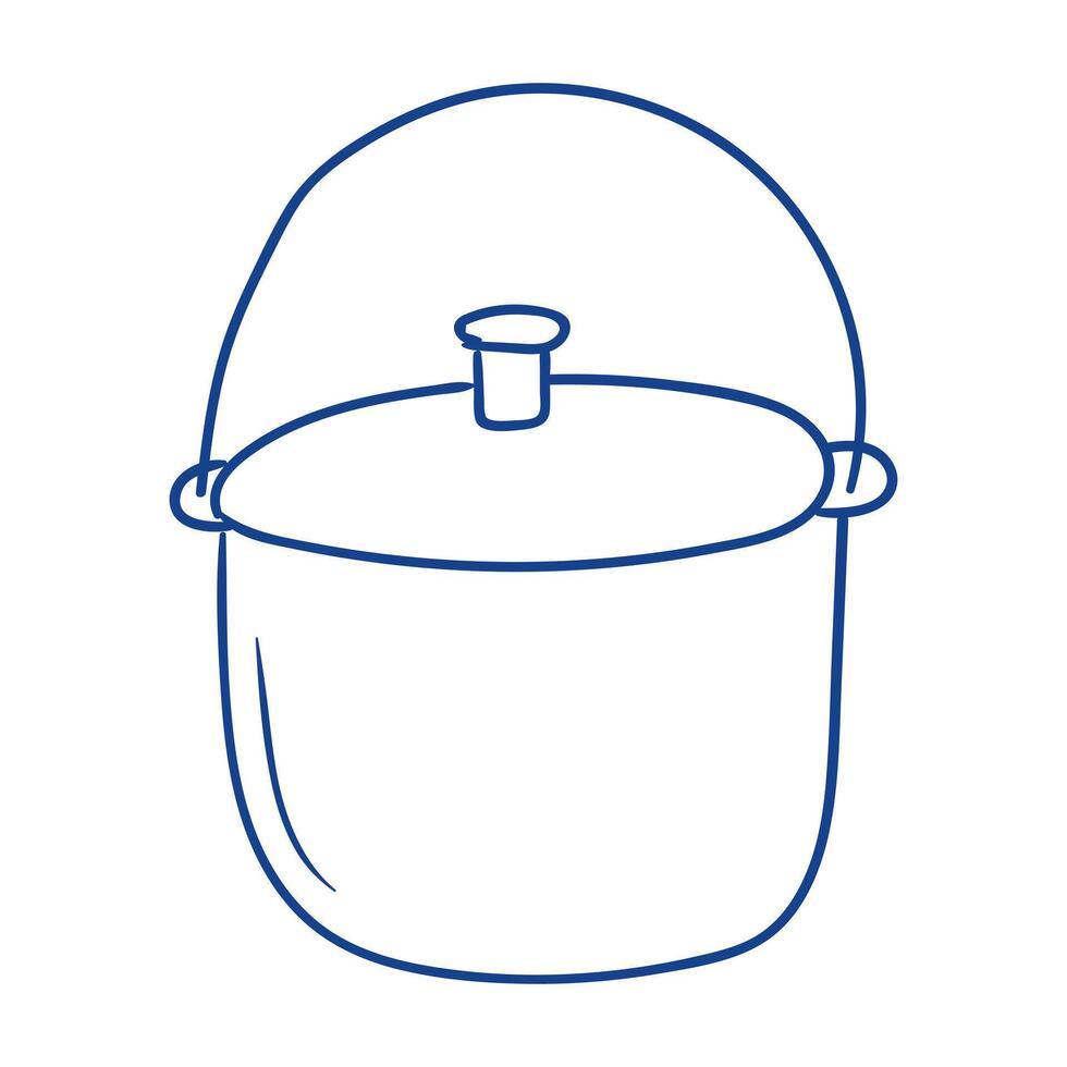 Cooking with a large pot on the stove in a cozy kitchen setting vector