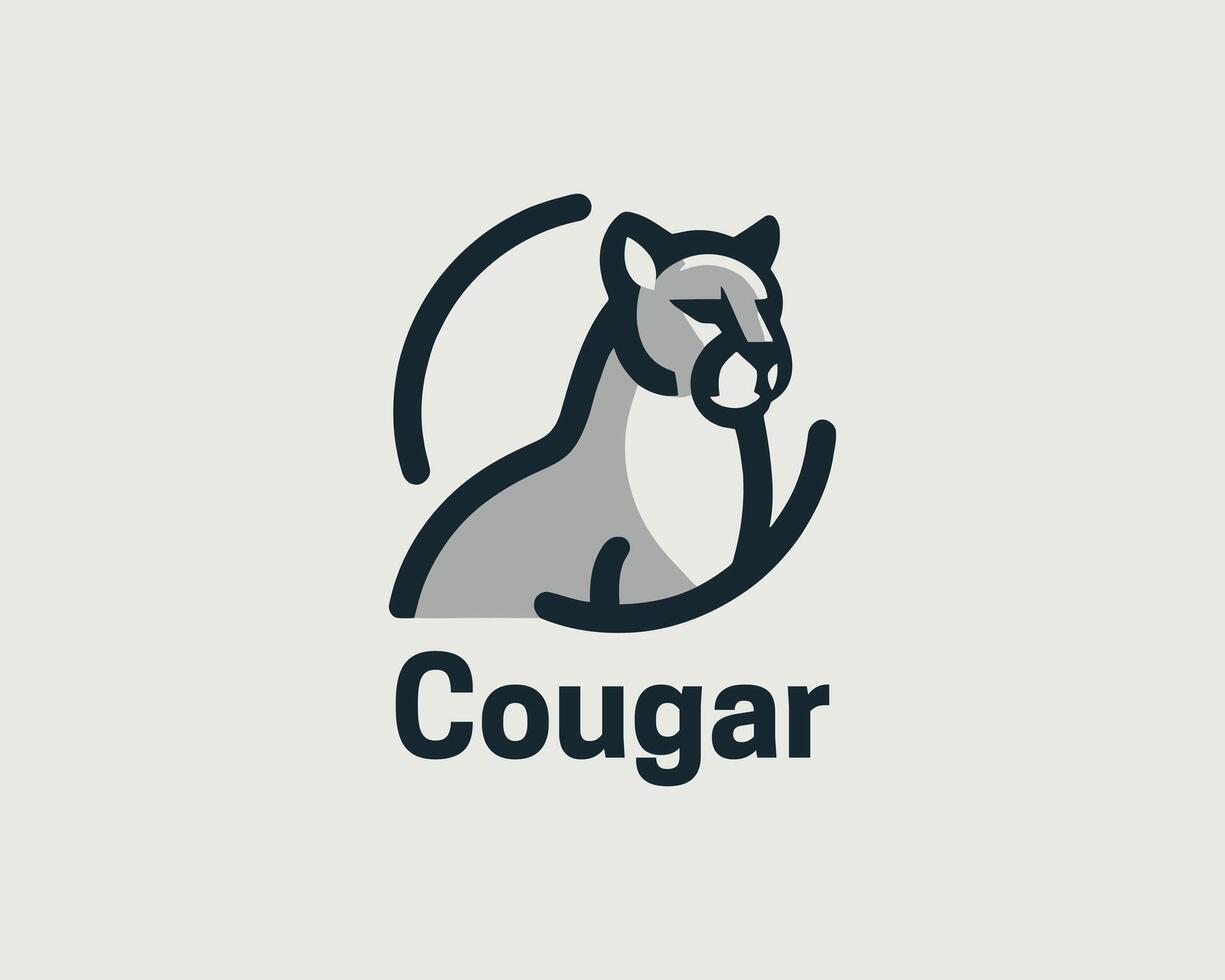 Modern animal face logo vector