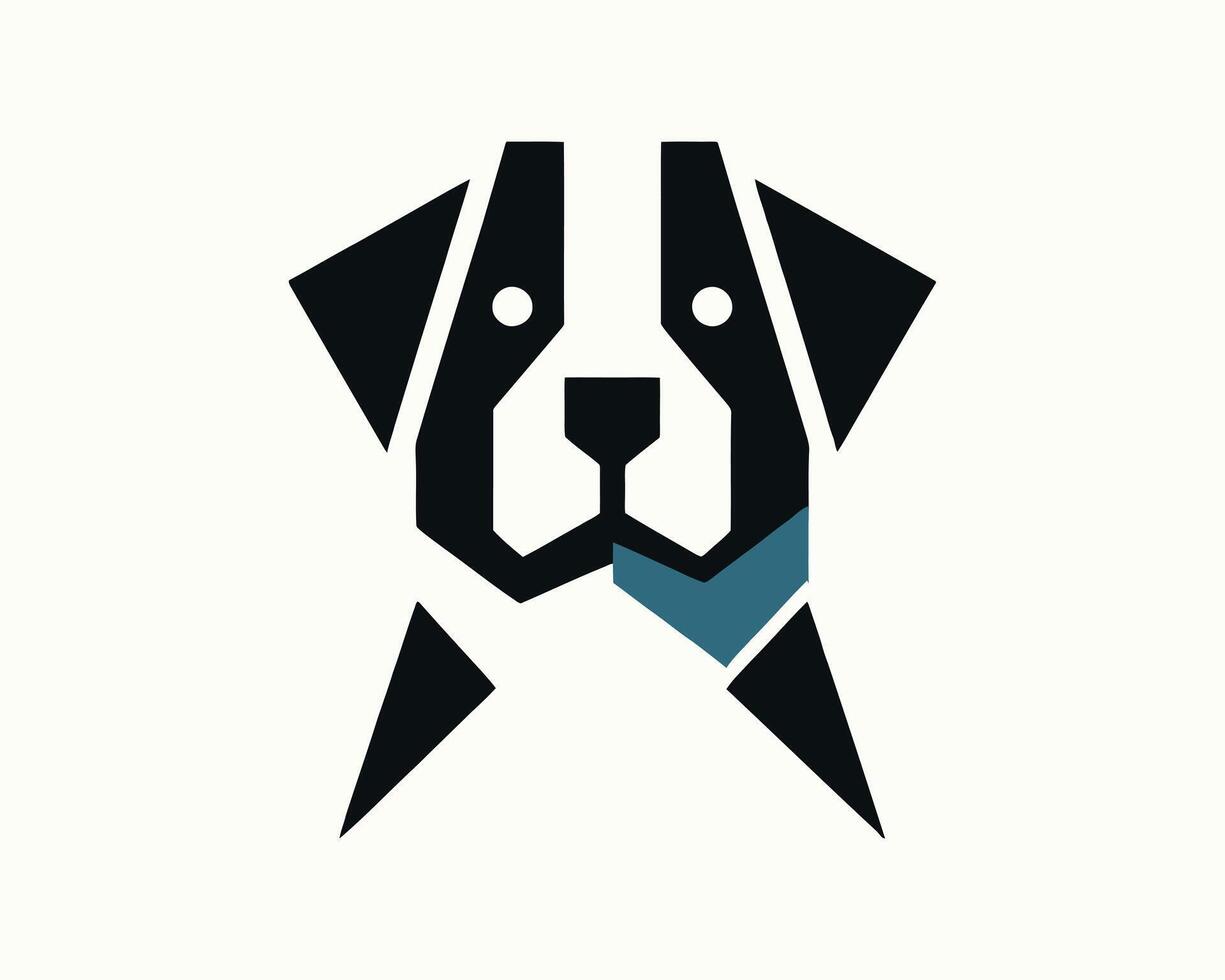 Abstract Line Art Dog Logos for Premium Use vector