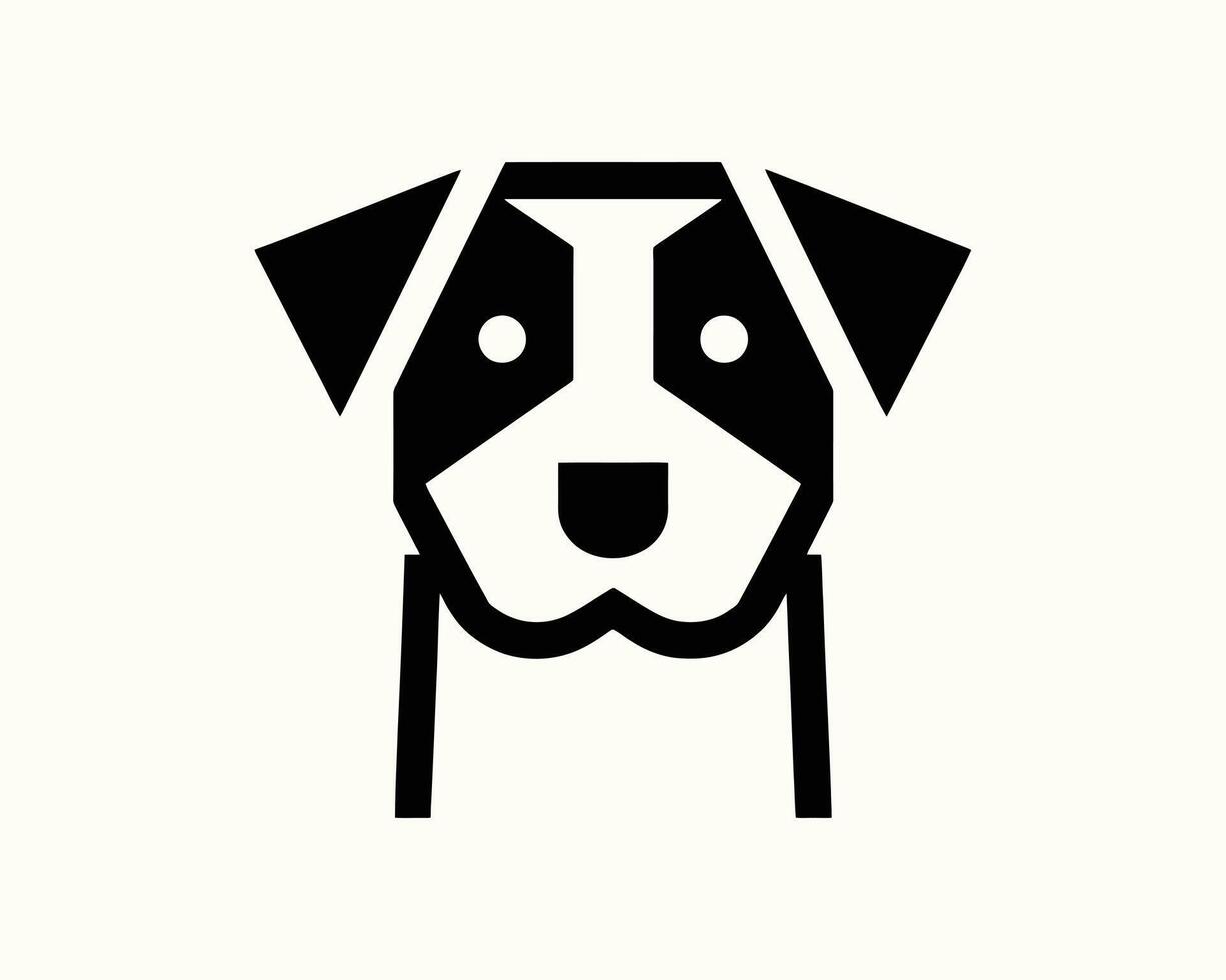 Abstract Dog Outline Logo for Branding Needs vector