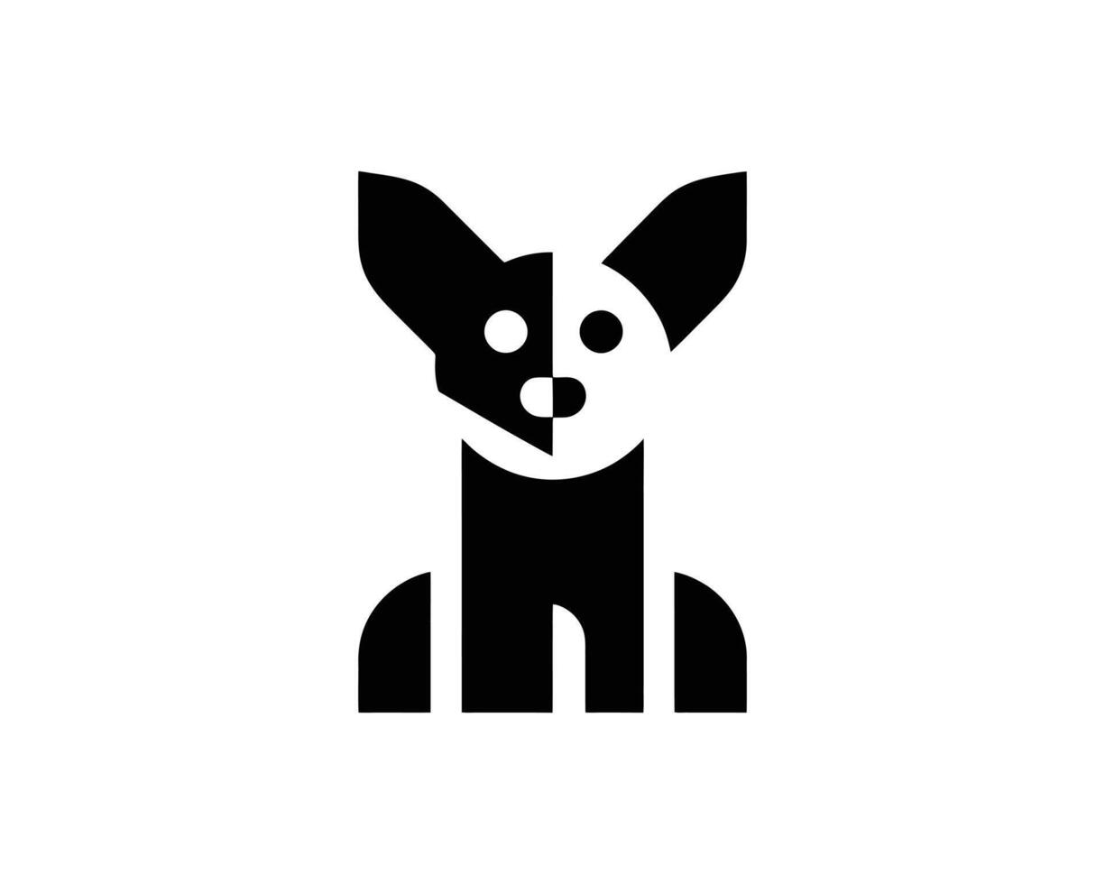 Minimal Dog Logo for Pet Branding vector