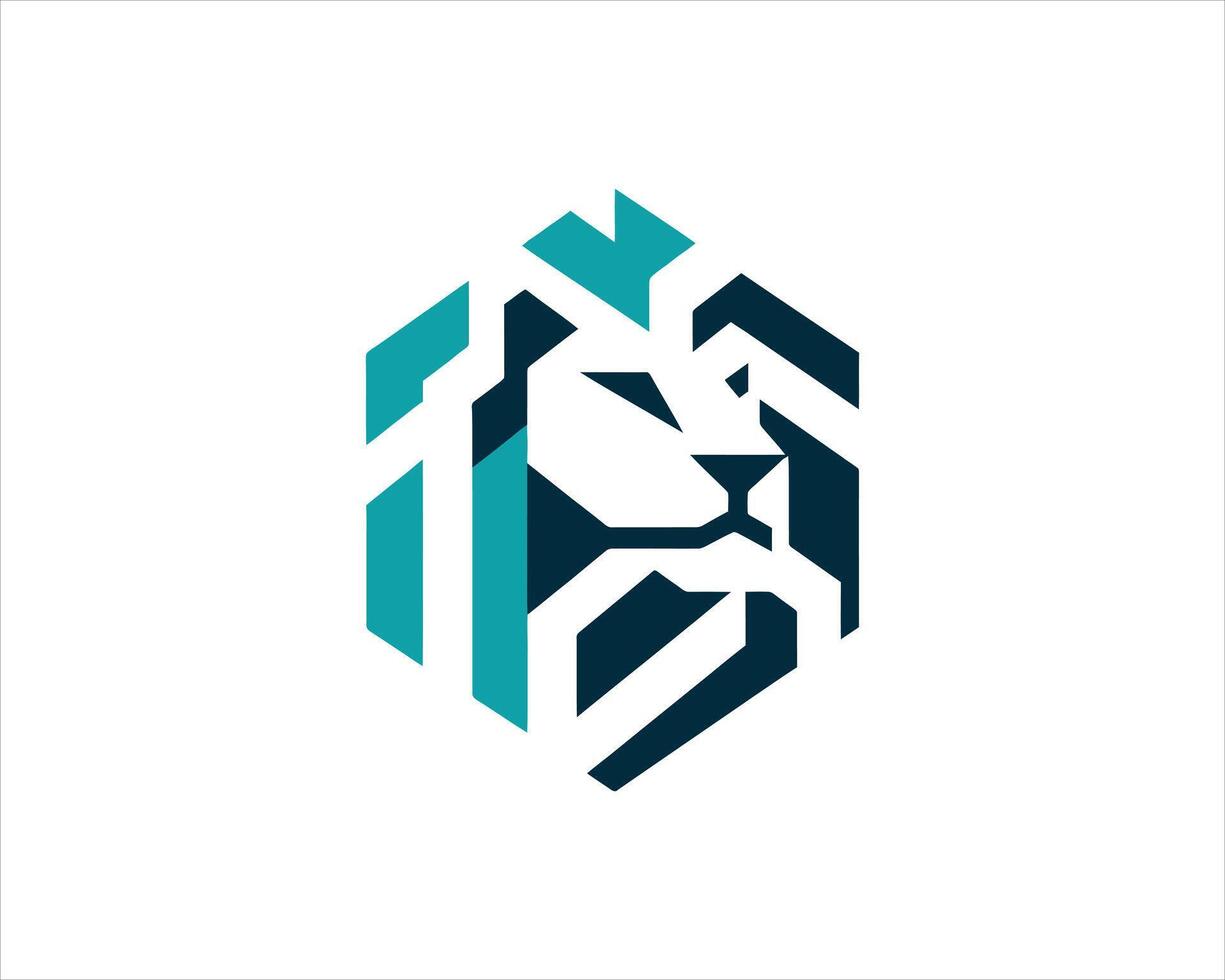 Royal Lion Head Logo for Elegant Branding vector