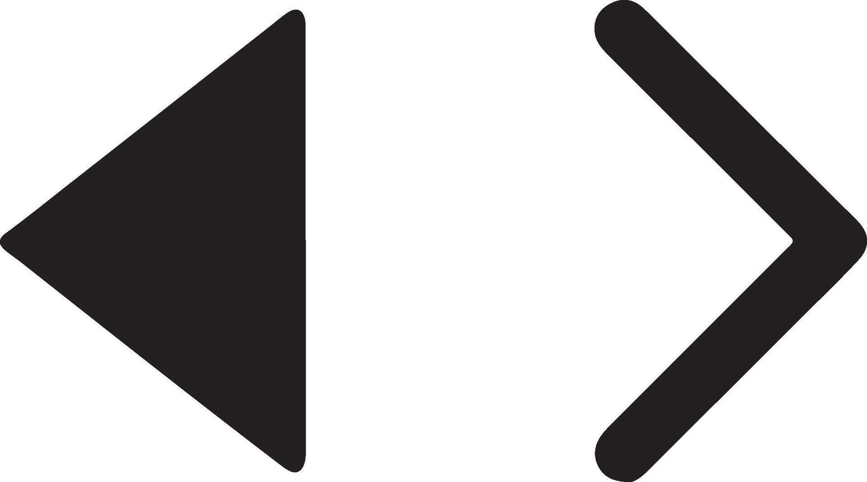 Minimalist black and white arrows vector