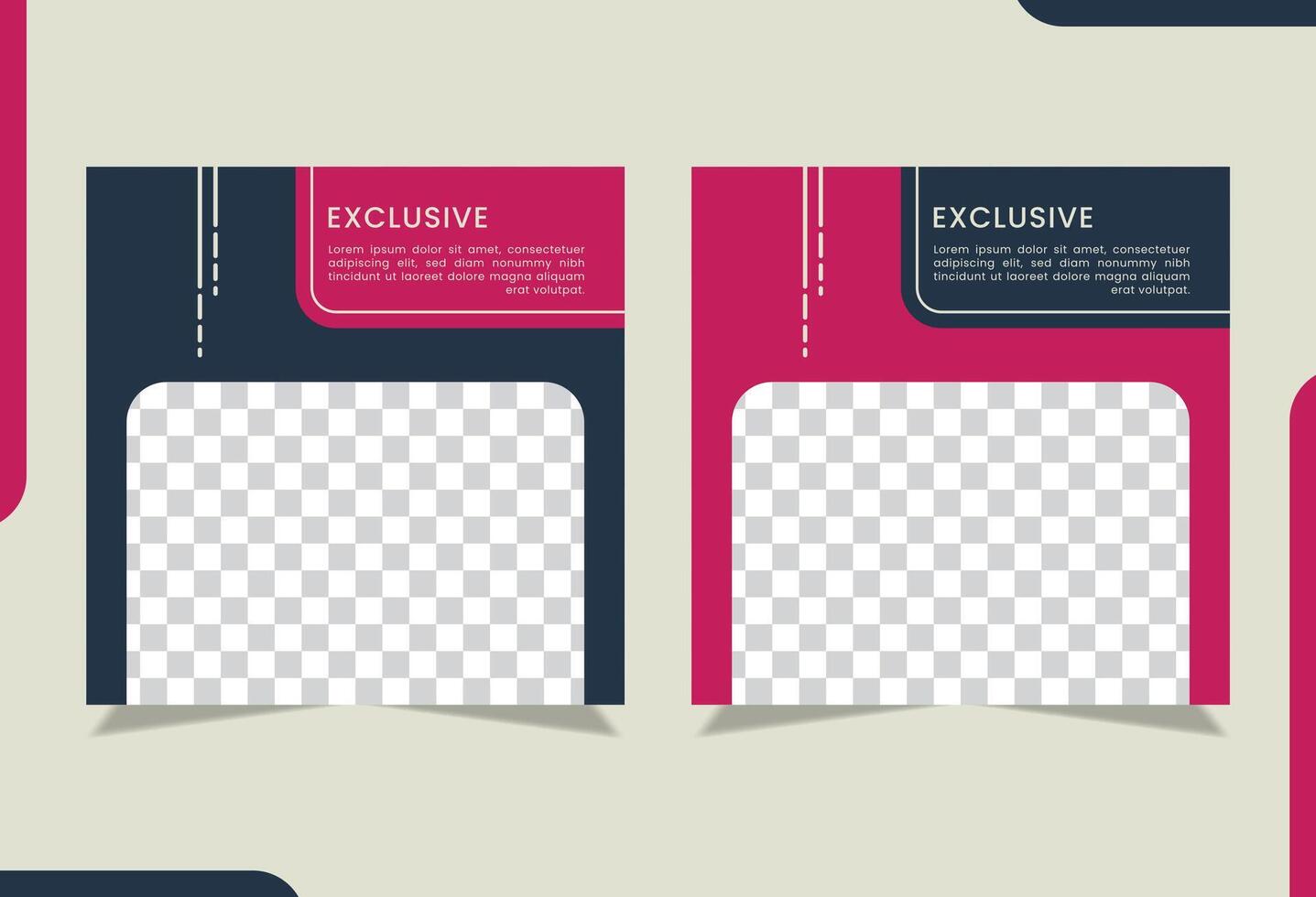 Design Template for Clothing Sales Promotion. vector