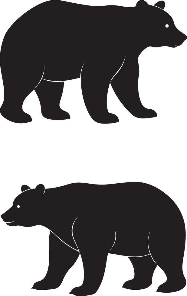 Bear silhouette design vector
