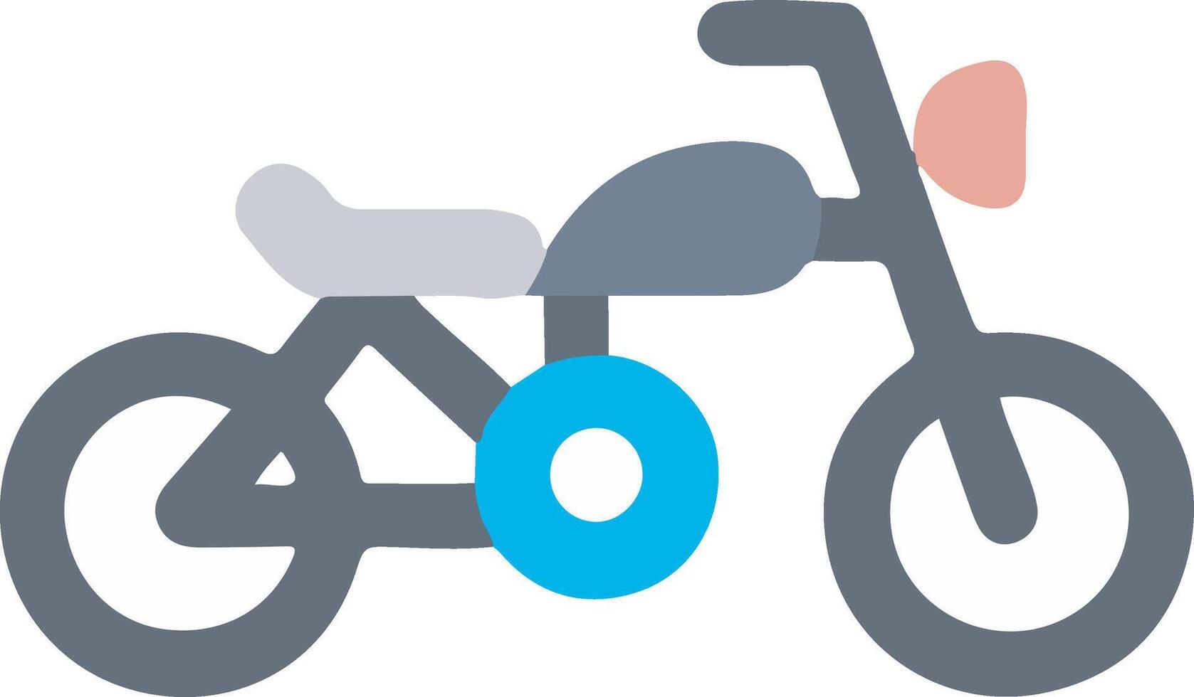 Minimalist motorcycle icon vector