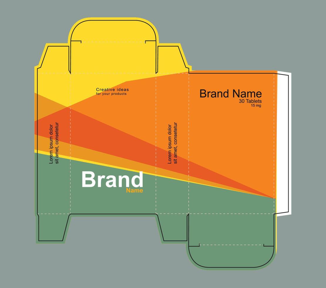 Abstract colorful design for packaging concept vector