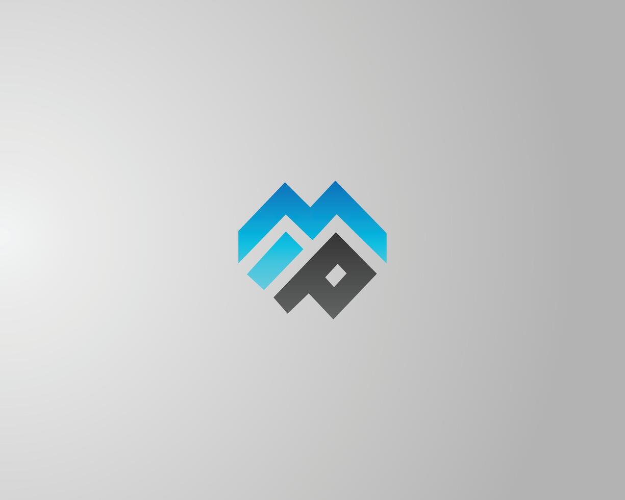 MP or PM Letter Initial Logo Design Icon Template. vector