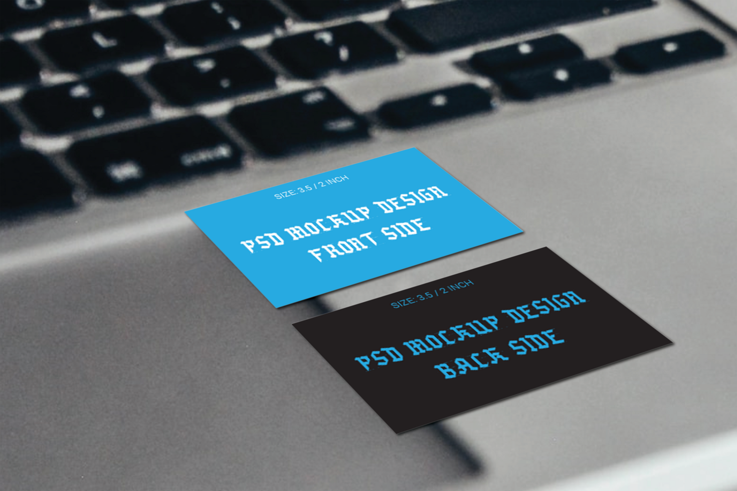 Gracious Double Side Business Card Flash Card Gift Card Visiting Card and Thank You Card Mockup File psd
