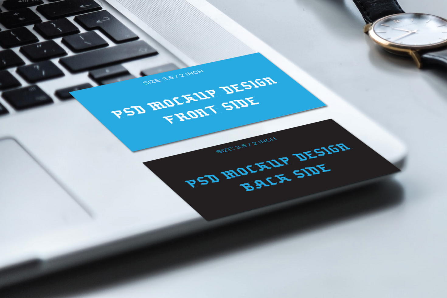 Rare Double Side Business Cards Flash Cards Gift Cards Visiting Cards And Thank You Cards Mockup File psd