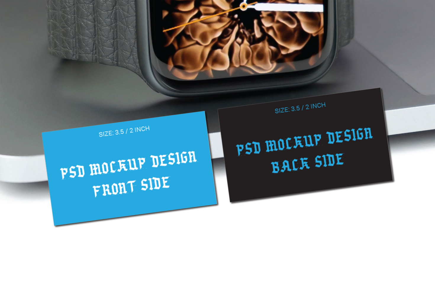 Premium Double Side Business Cards Flash Cards Gift Cards Visiting Cards and Thank You Cards Mockup File psd