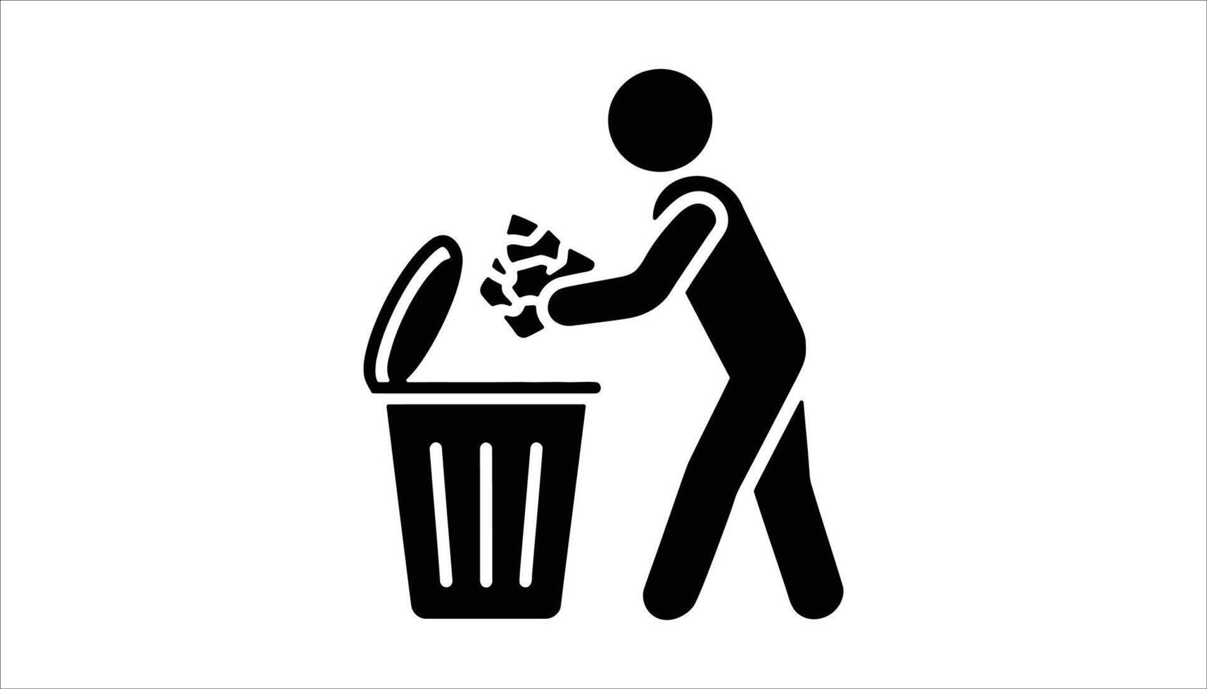 Trash Can Recycling Symbol Illustration vector