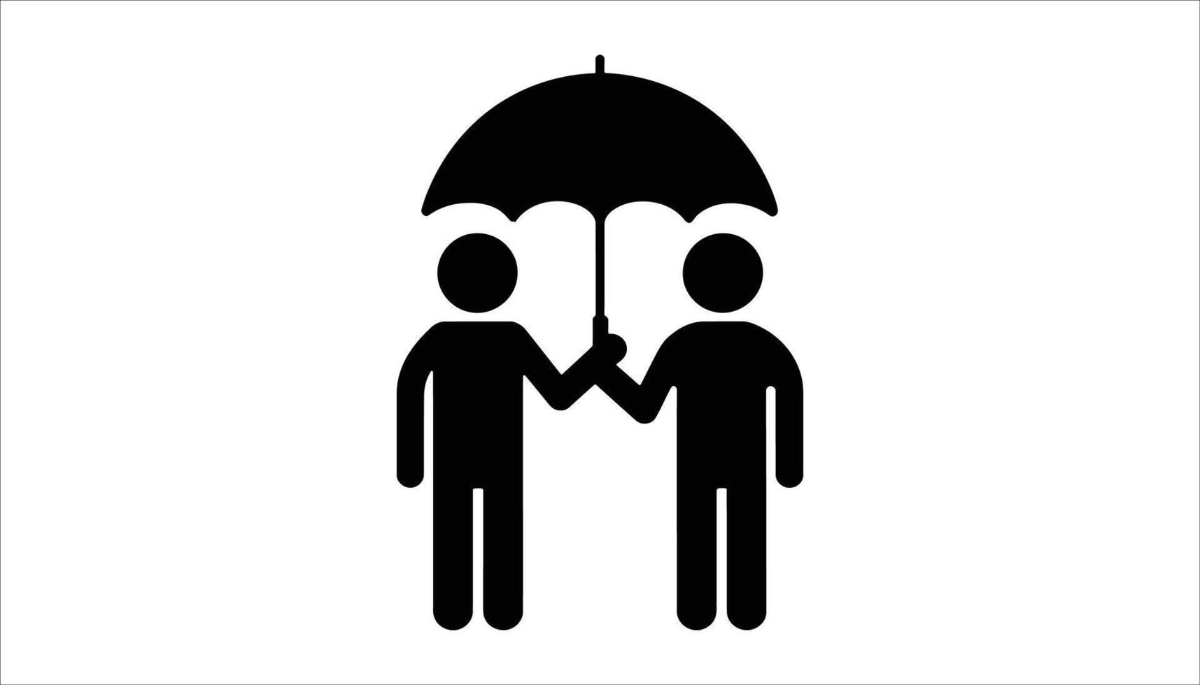 Professional with Umbrella Illustration vector