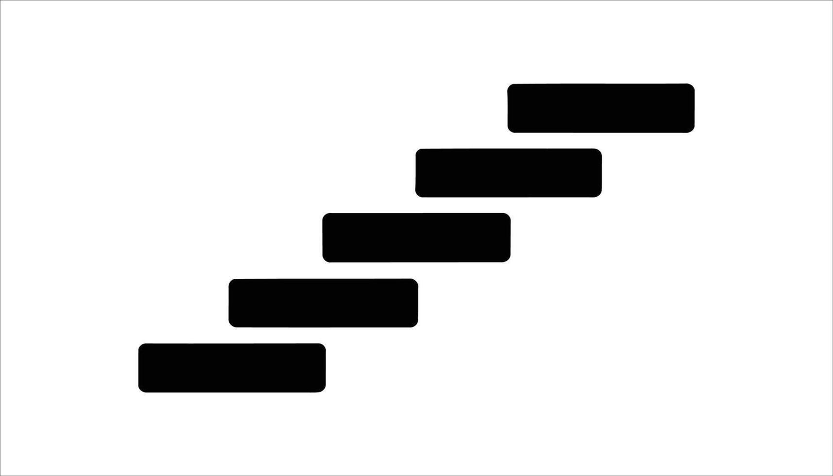 Step Ladder Icon Simple Stairs Symbol Design vector