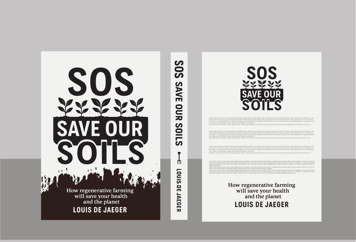 Professional Business book cover design vector