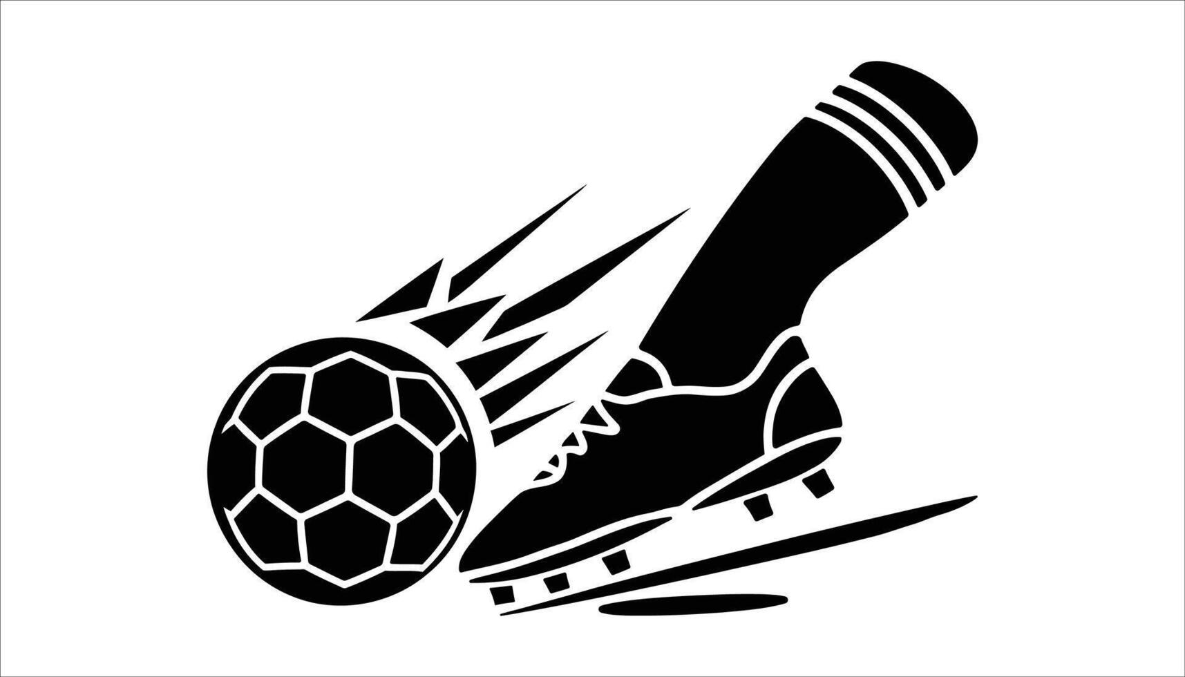Football Player Kicking Ball Icon vector