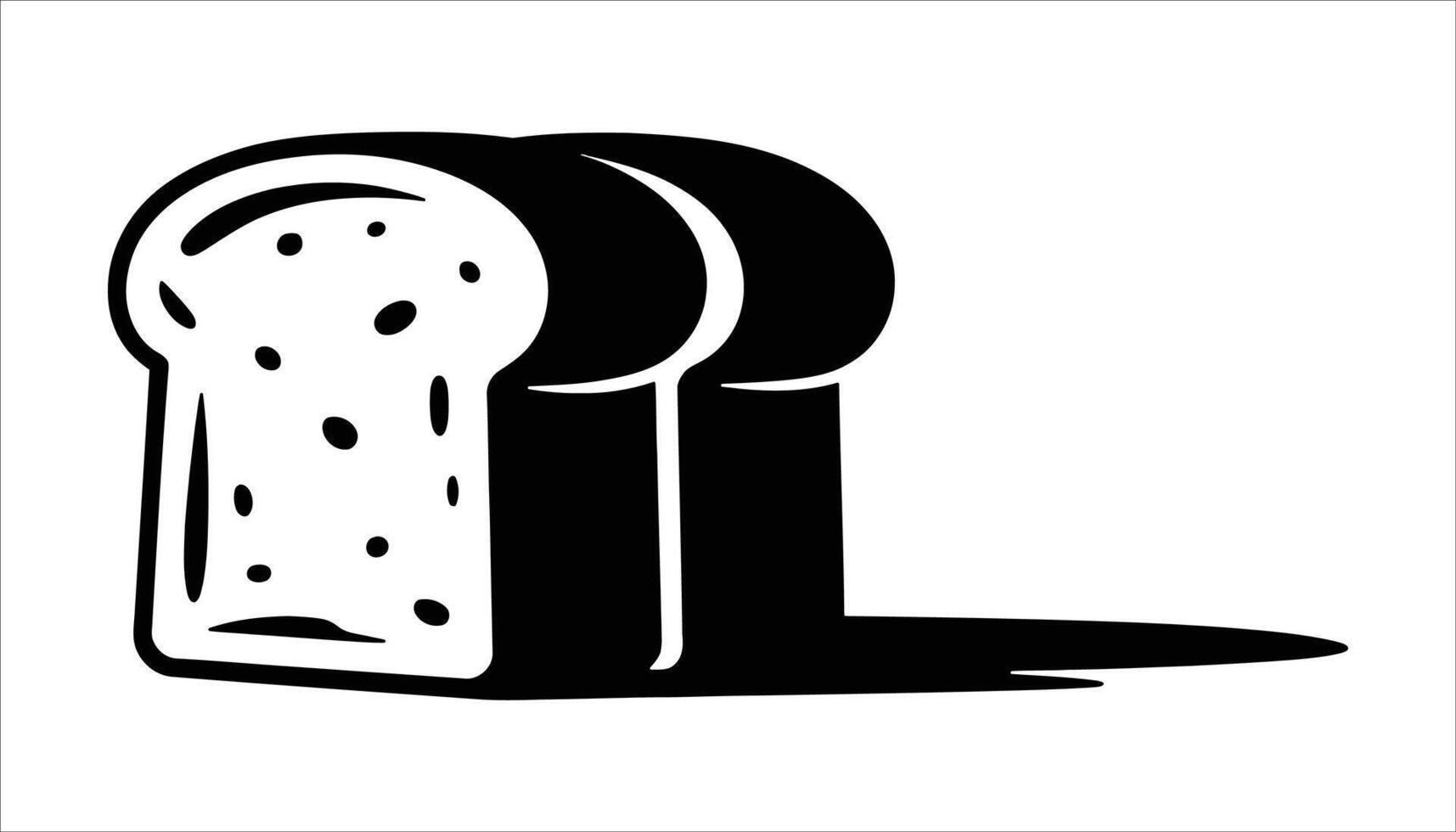 Loaf of Bread with Seeds Icon Illustration vector