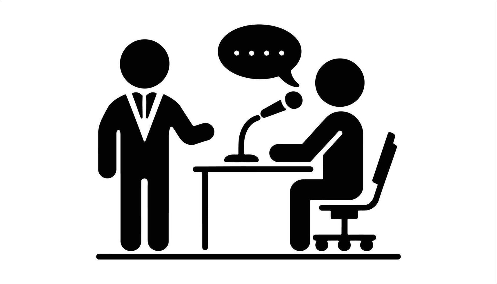 Business Interview Illustration vector