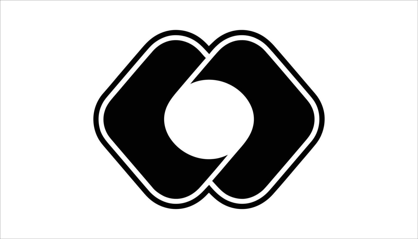 Minimalistic Abstract Logo Design with Geometric Shapes vector