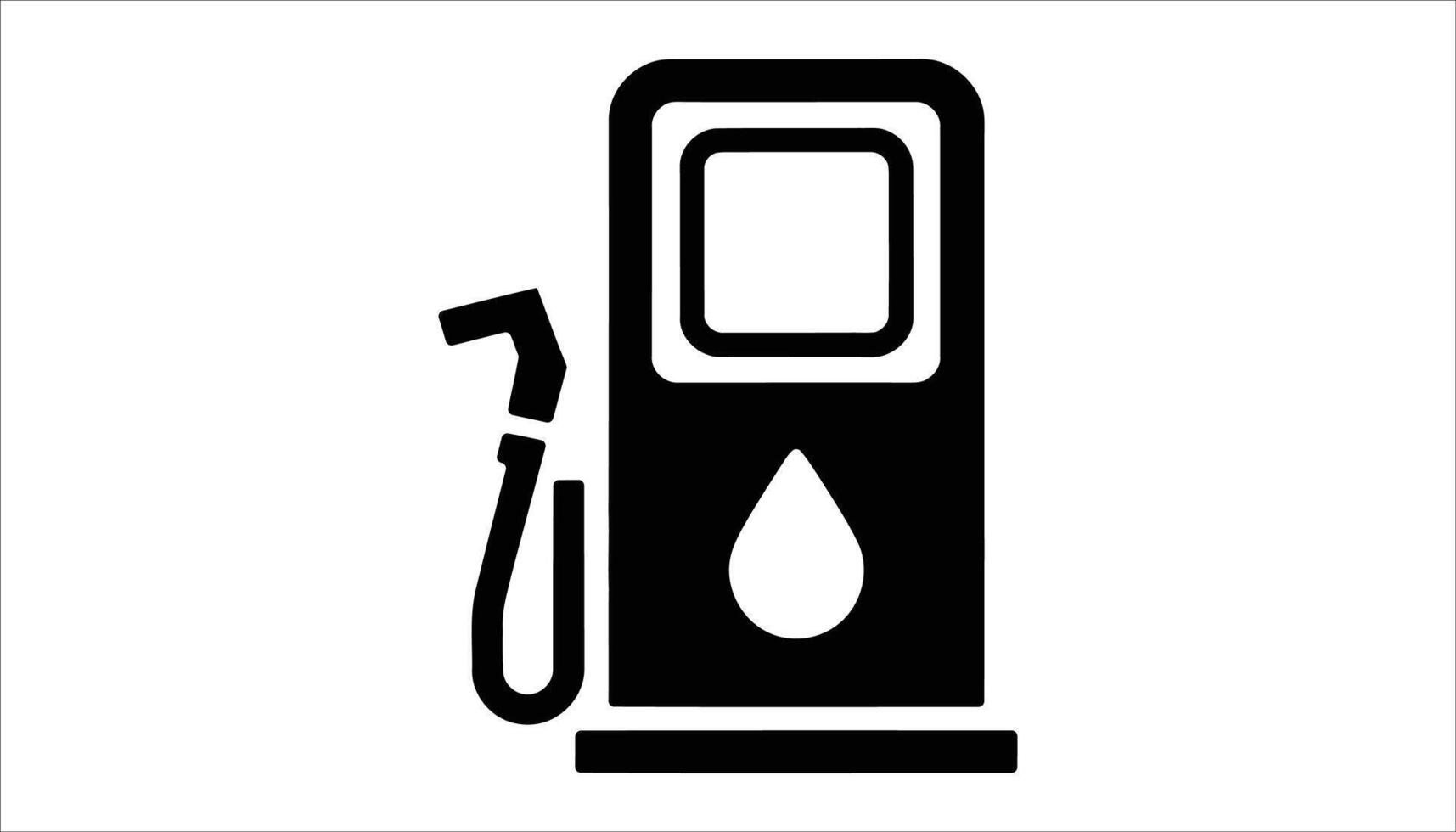 Fuel Pump Gas Station Silhouette Icon for Petrol, Energy, and Automotive Design vector
