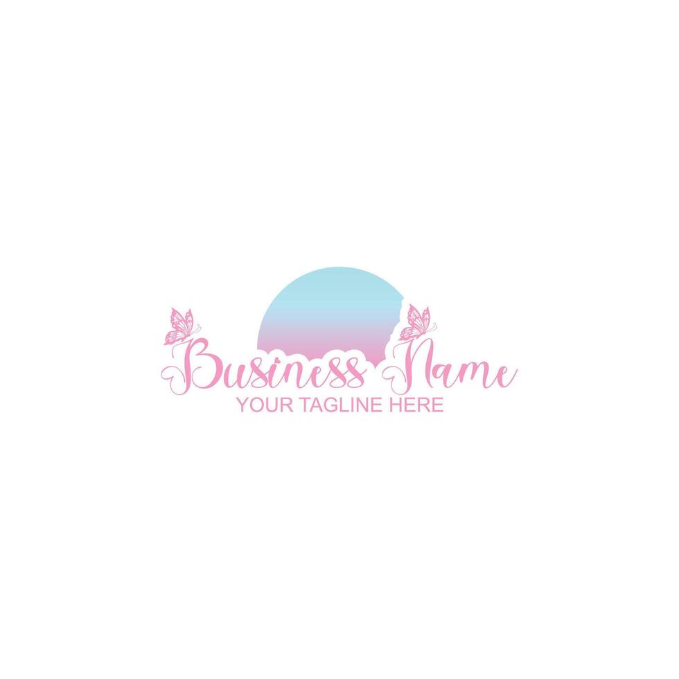logo design for business or spa with creative illustration vector