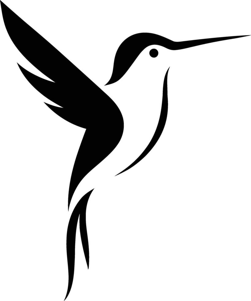 soaring hummingbird illustration, flying bird in air design vector