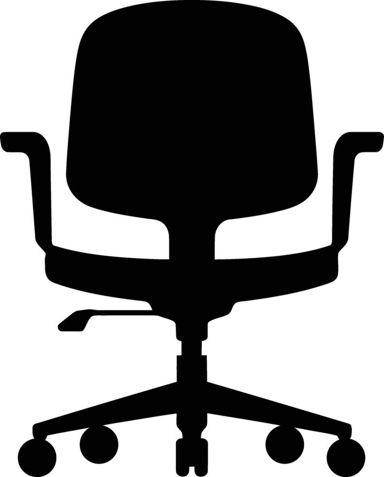 Interior Chair Silhouette Art, Clean Chair Silhouette vector