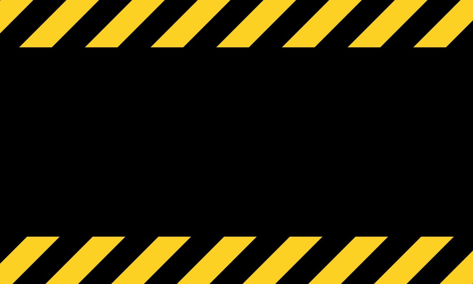 Warning sign yellow stripe lines on black background with copy space. danger caution sign. vector