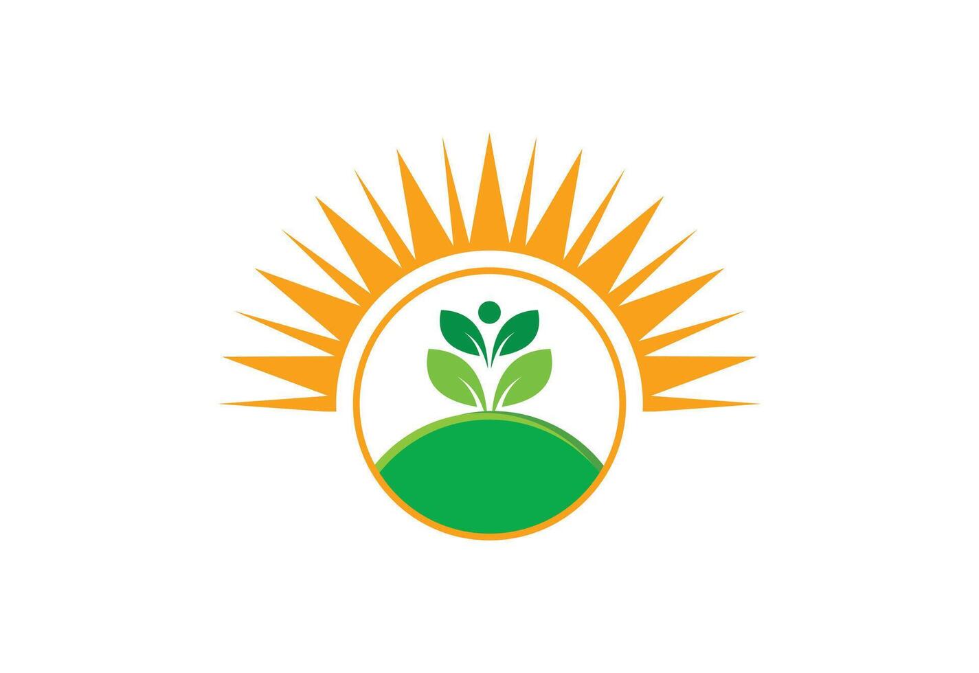 Farming and Agriculture logo design with white background, design Template vector