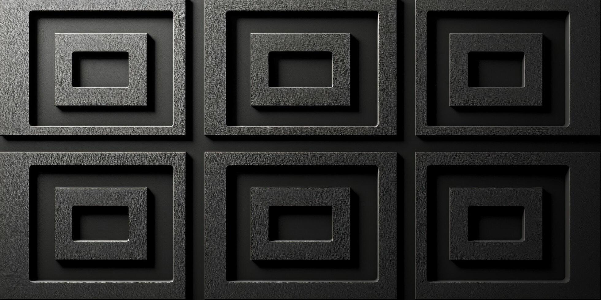 A black and white photo of a black and white square pattern