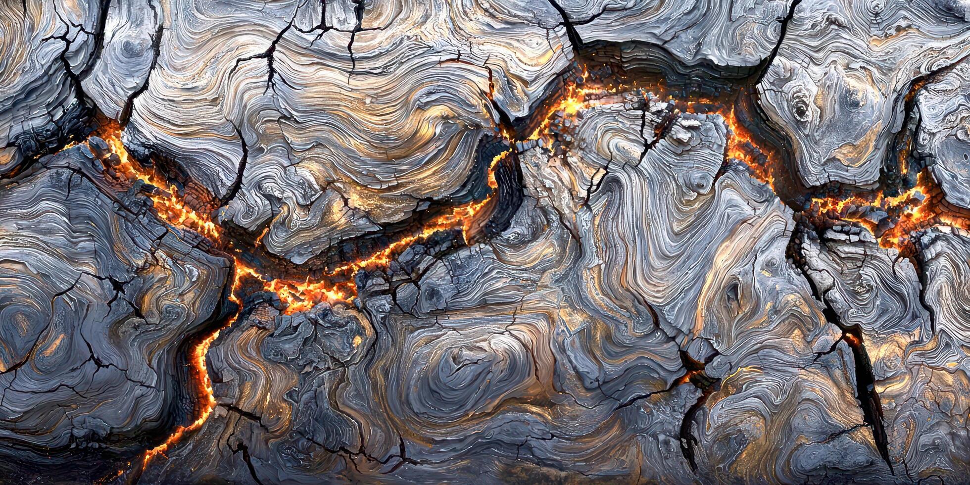 A close up of a piece of wood with fire photo