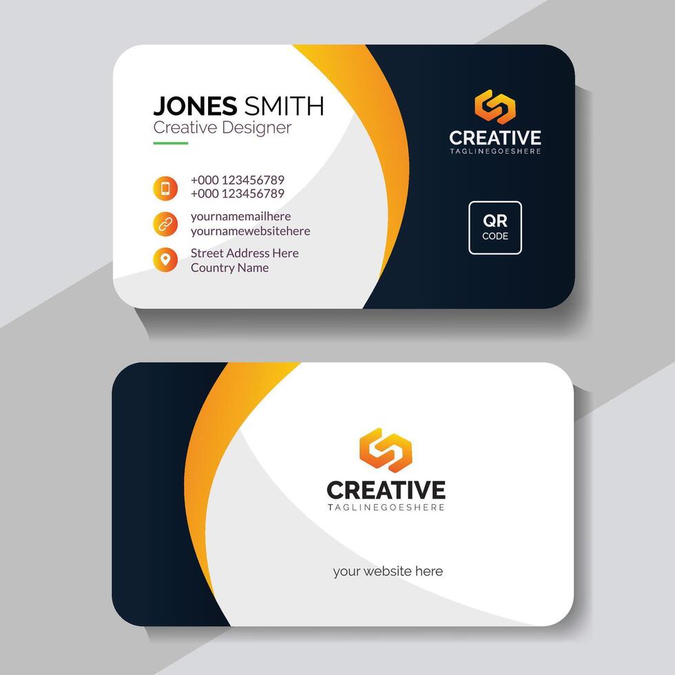 Classic Clean Business Card Template vector