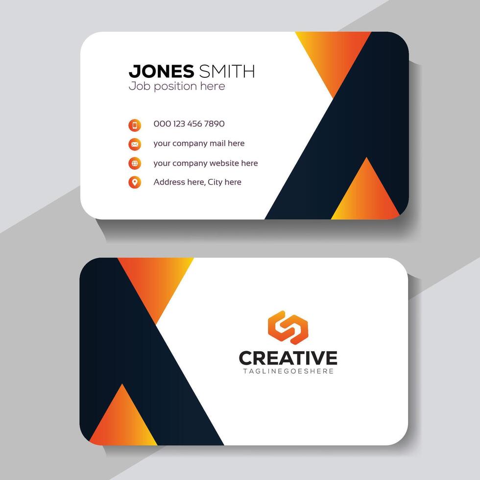Clean Design Business Card vector