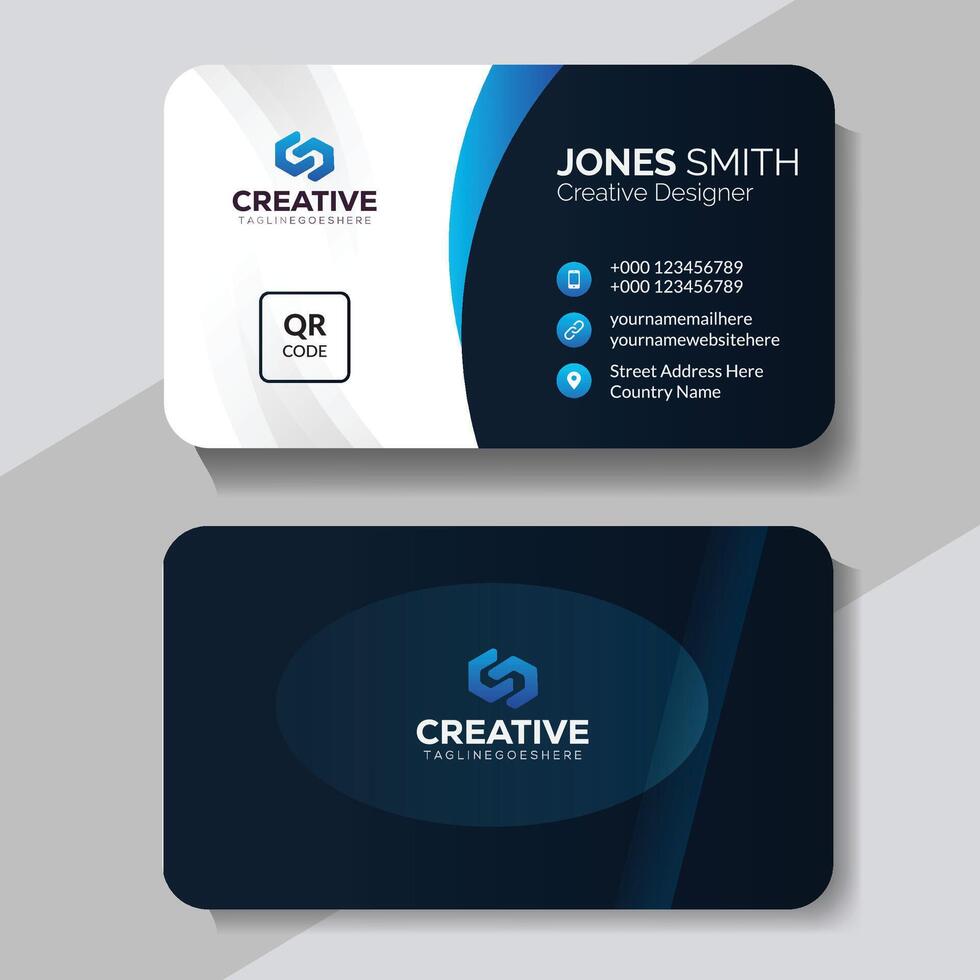 Creative Clean Business Card Design vector