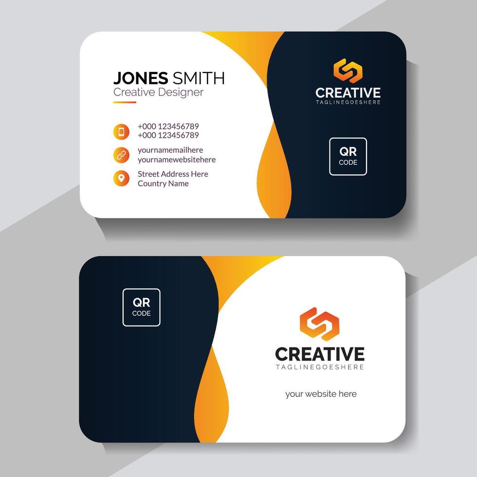 Corporate Clean Identity Card Design vector