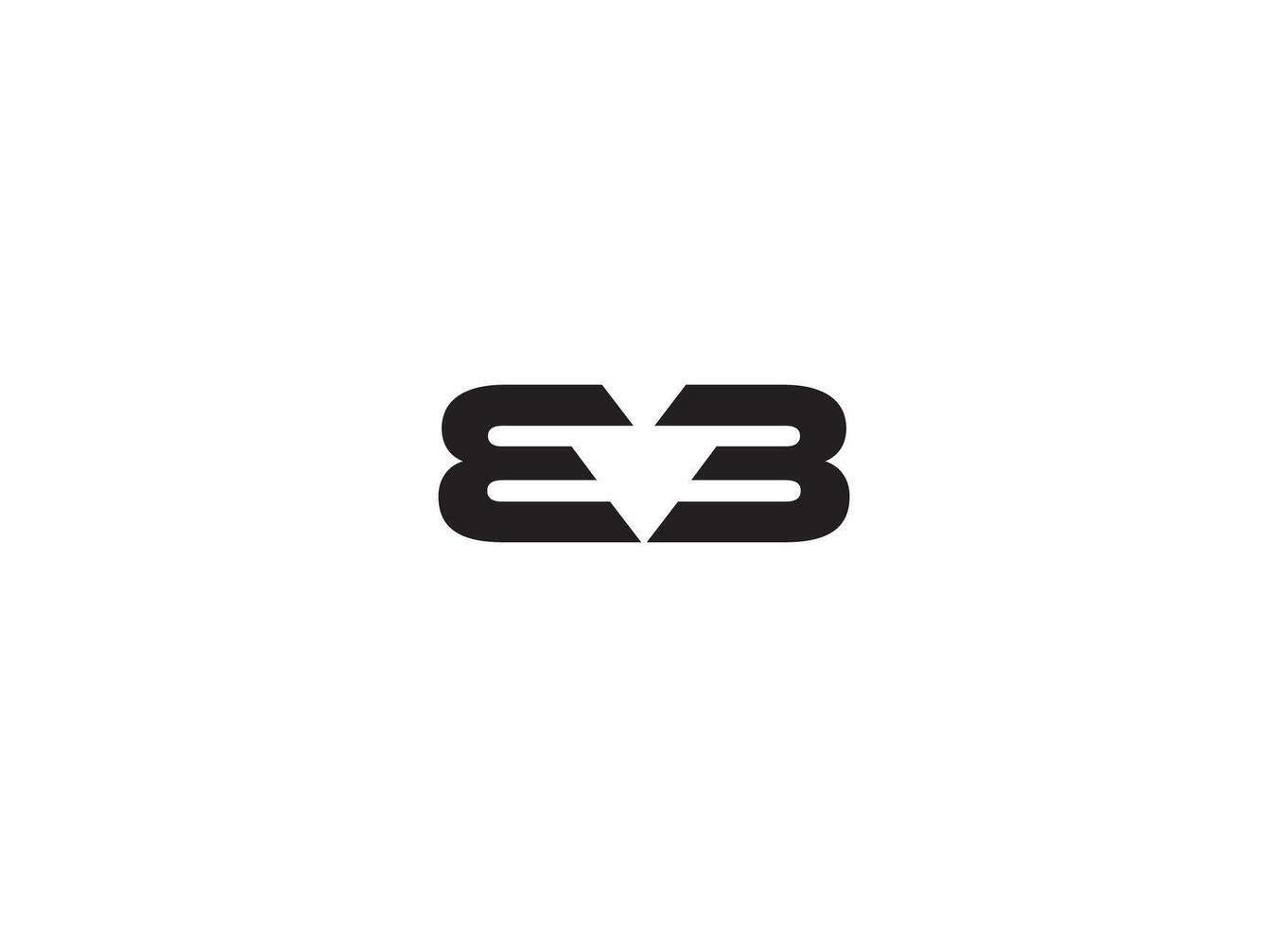 Stylish EE Icon Design vector