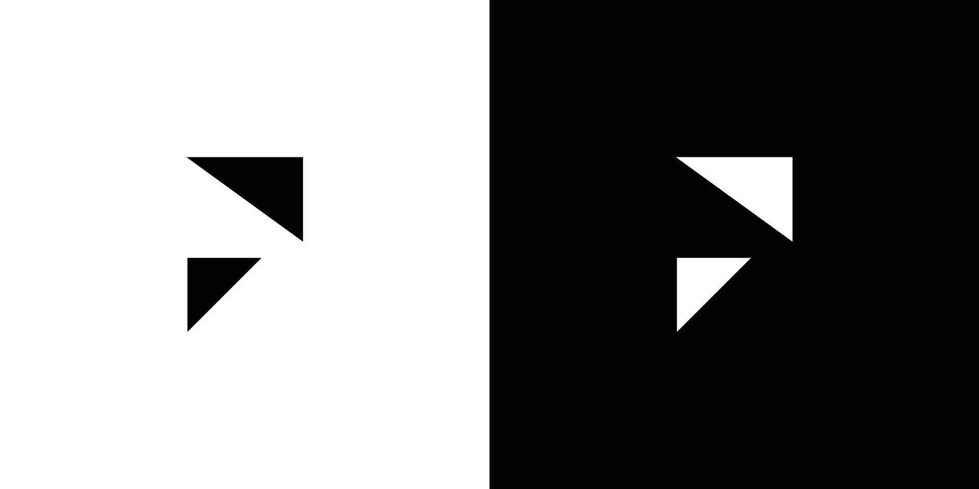 Abstract and sophisticated letter P initials logo design vector