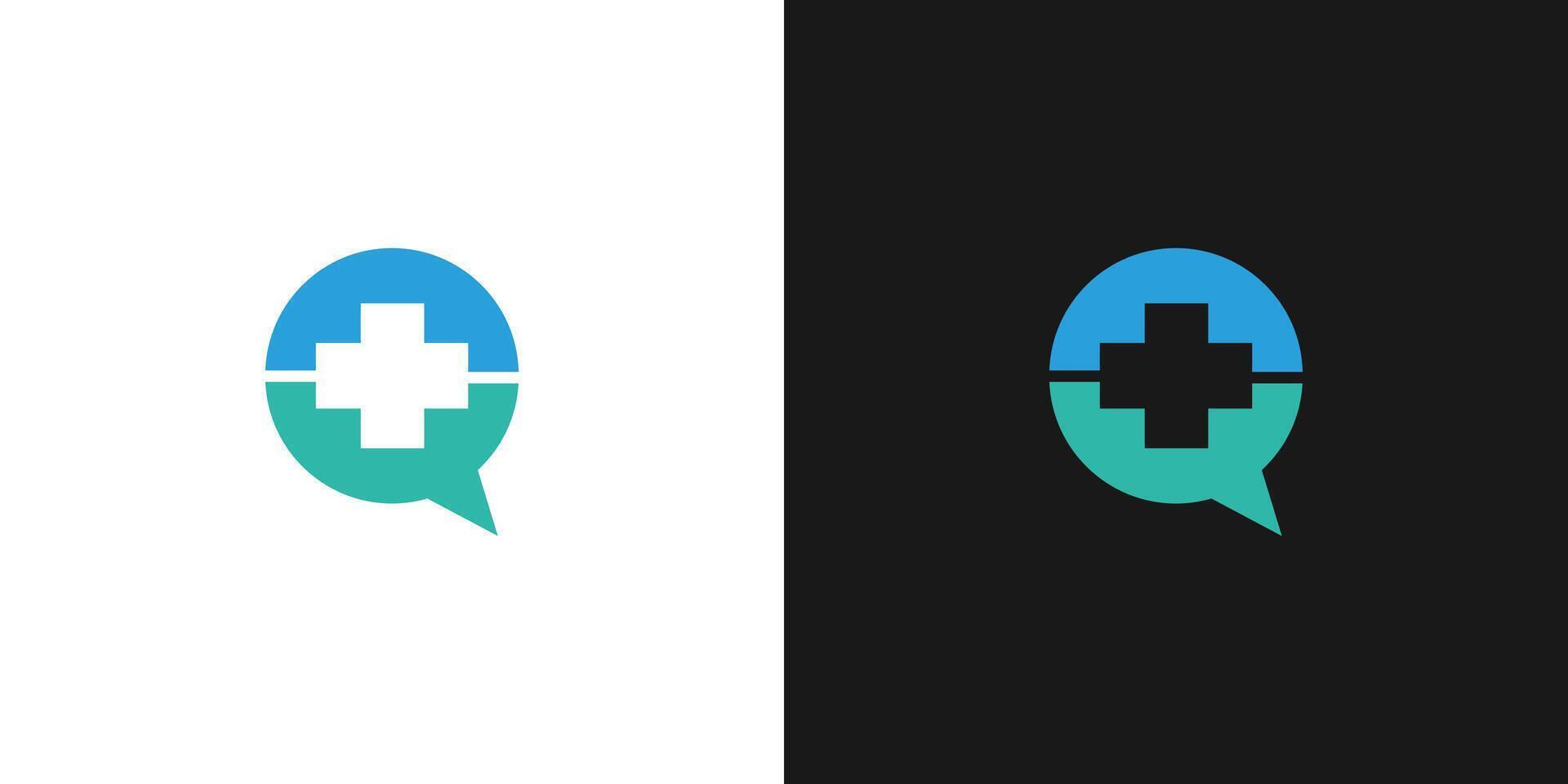 The ask a doctor logo design is simple and modern vector