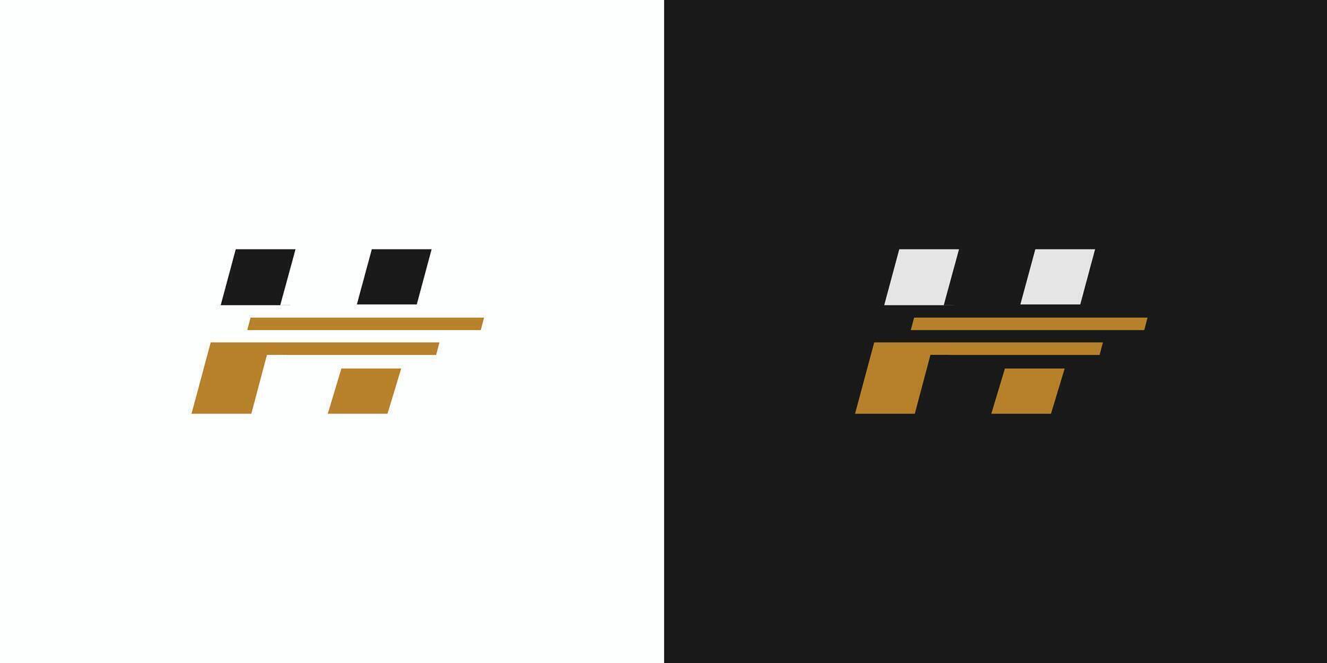modern and professional H fast logo design vector