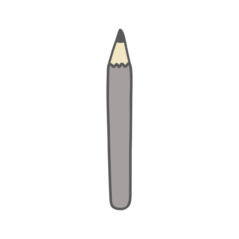 a pencil icon in a flat style png