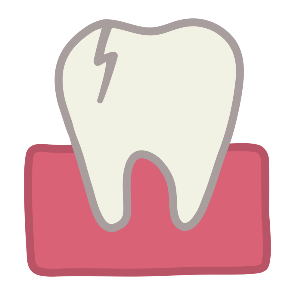 broken tooth with gum png