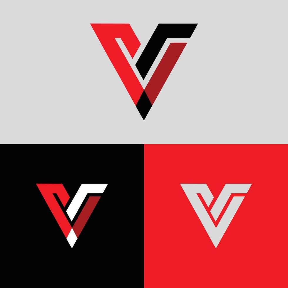Abstract V Letter Logo Template vector