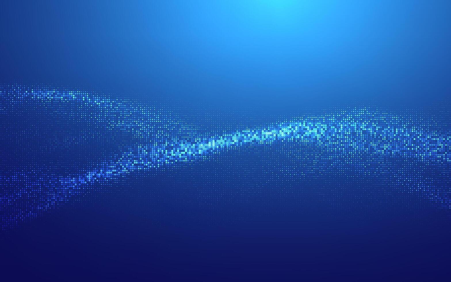 Finance background blue. tech finance halftone technology background. Abstract digital wave background with glowing blue dots forming a futuristic pattern on a dark blue gradient backdrop. vector