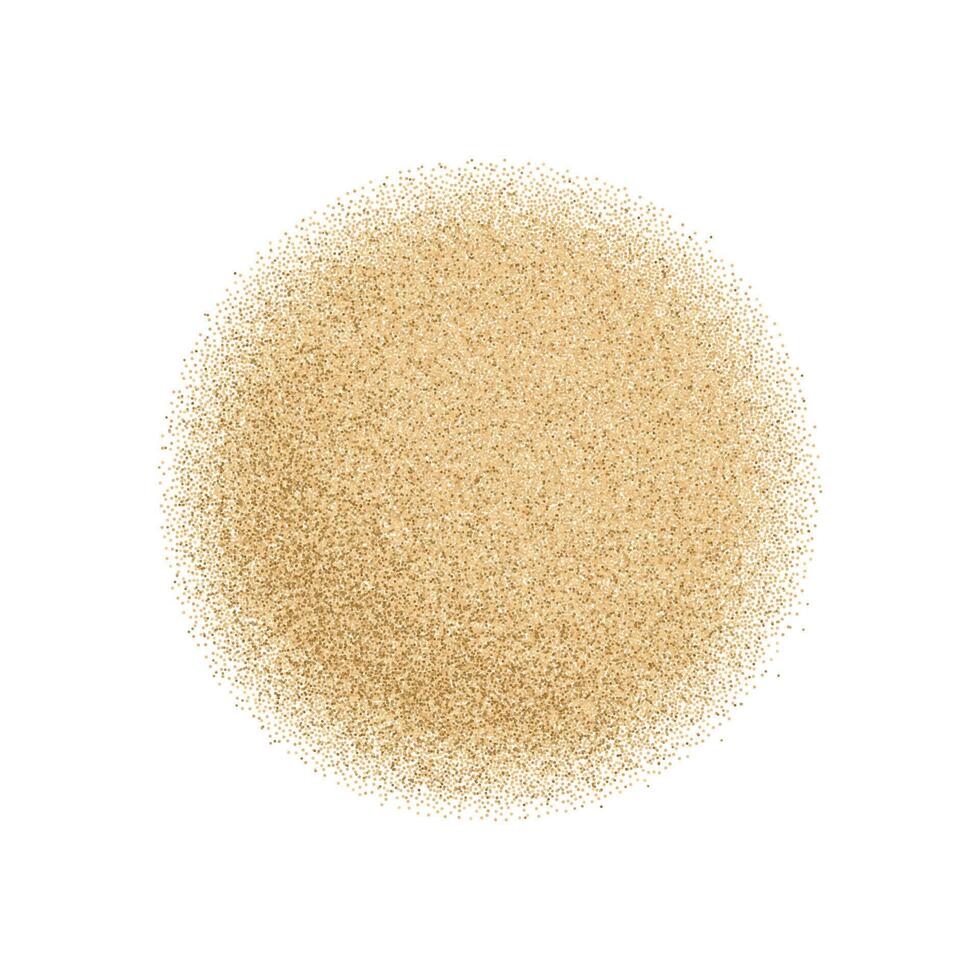 Powdered garlic dry onion pile isolated on white background. Top view of ground spice, seasoning, salt. vector