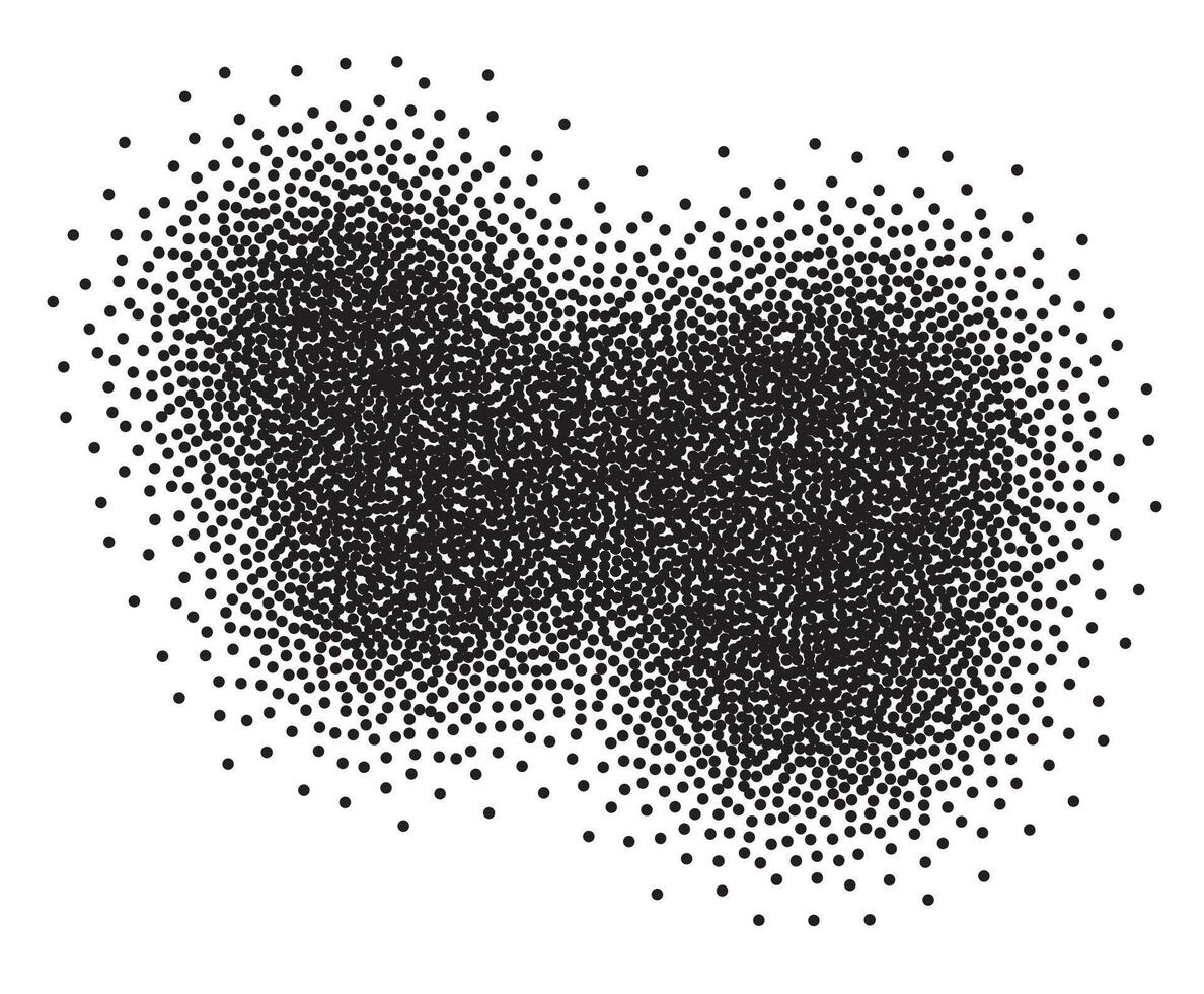 Spray on white background. Grunge stipple isolated . Gradient noise, grainy texture. Creative brush stroke art. vector