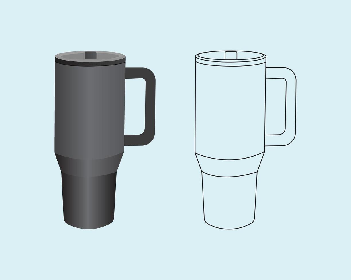 Water bottle design, and art illustration vector